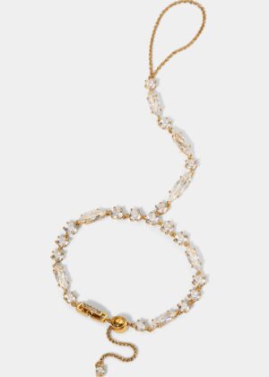 BEATRIX CZ HAND CHAIN BRACELET