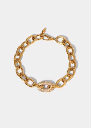 ALMA SINGLE PAVE LINK BRACELET