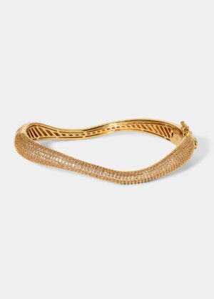 ALMA PAVE ORGANIC HINGE BRACELET