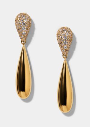 PISA LARGE PAVE DROP EARRINGS