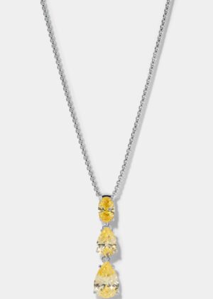 NATURAL BEAUTY YELLOW SHORT Y NECKLACE