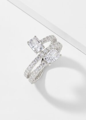 EMERALD ISLE CZ WRAP RING