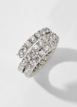 MATCHPOINT FLEXIBLE CZ WRAP RING