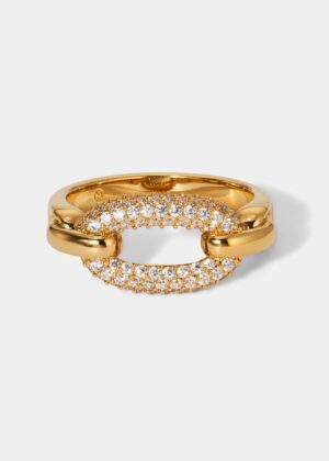 ALMA PAVE LINK RING